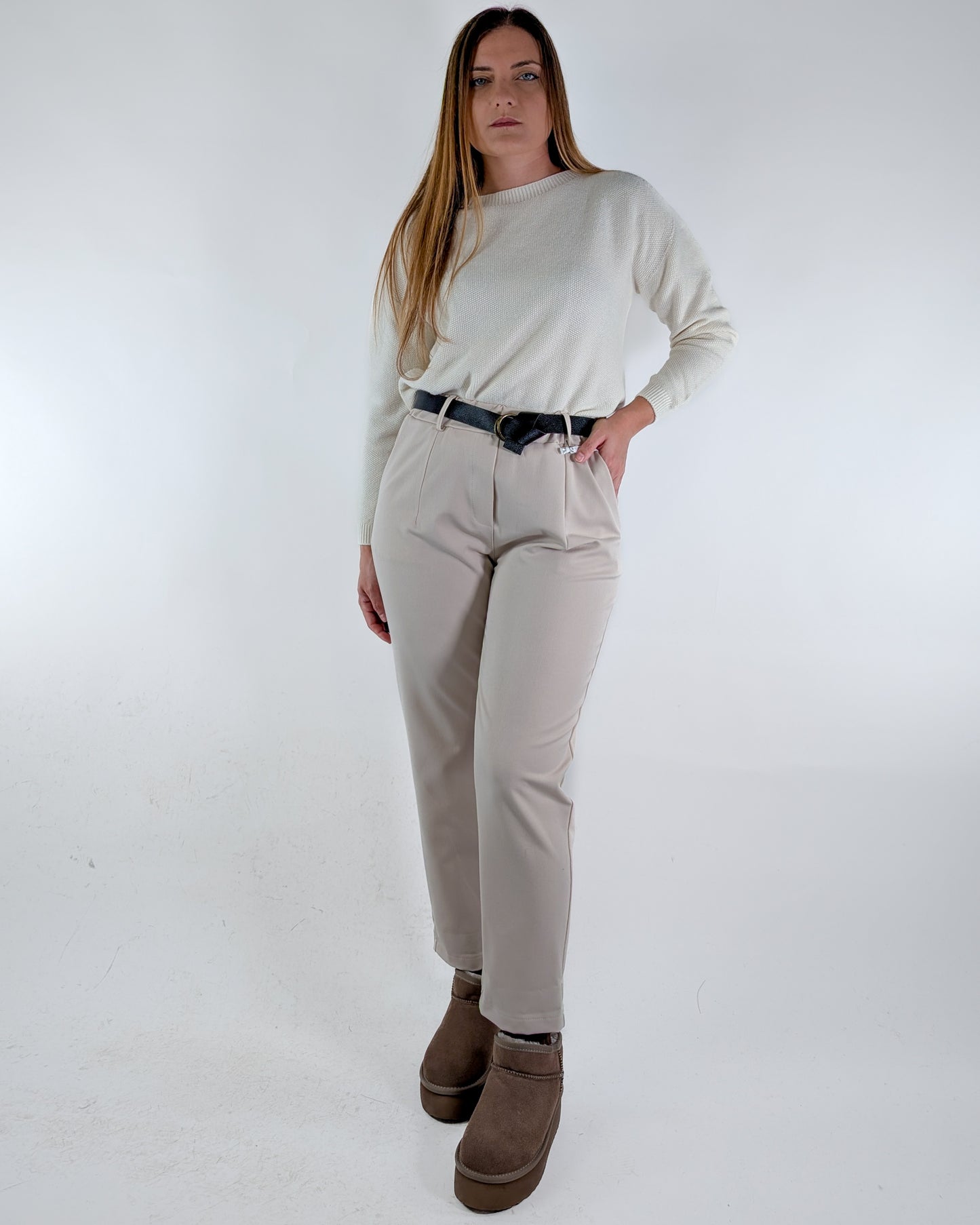 AI25 Susy Mix Pantalone S12224KS Burro