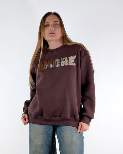 AI25 Susy Mix Felpa SH002989 Moro