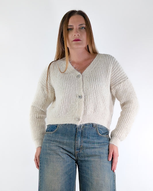 AI25 Susy Mix Cardigan 25834 Beige