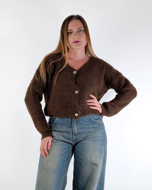 AI25 Susy Mix Cardigan 25834 Moro