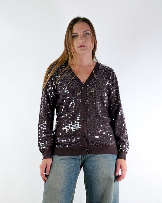 AI25 Susy Mix Cardigan CC66980 Caffè