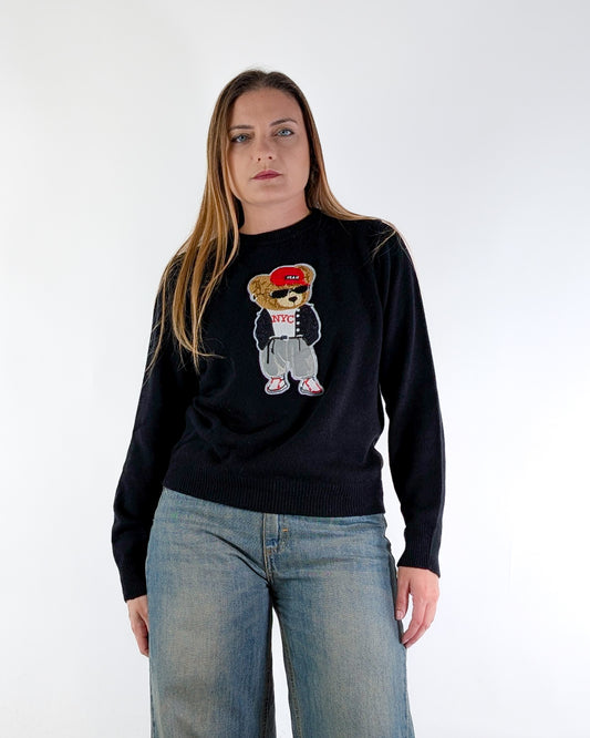 AI25 Vicolo Maglia 77355F Nero