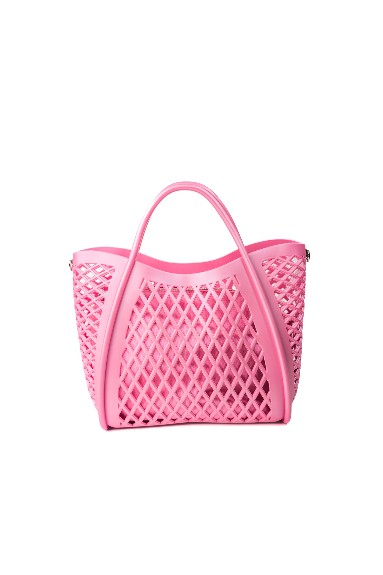 PE26 Marc Ellis Borsa FLAT BASKET S CASHMERE ROSE / SILVER