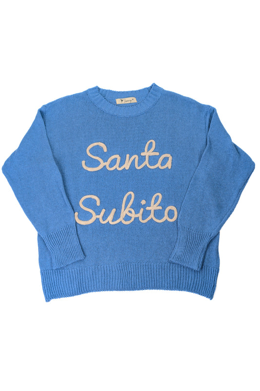 PE26 Luxury Maglia Santa Subito A0540 Blu