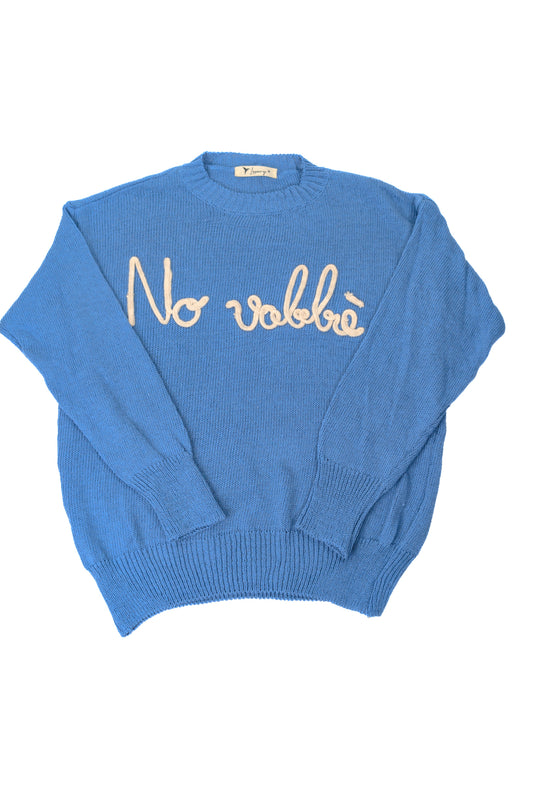 PE26 Luxury Maglia No Vabbè A0242 Azzurro