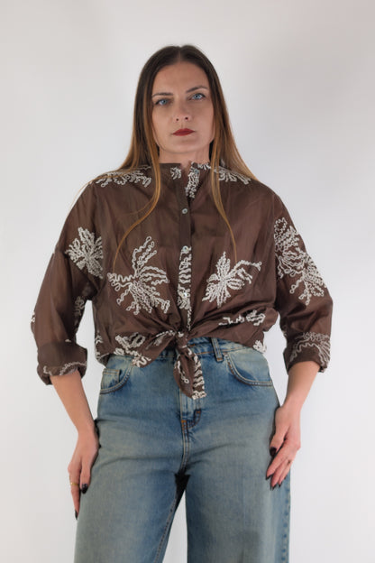 PE26 Susy Mix Camicia S26M739RI Moro