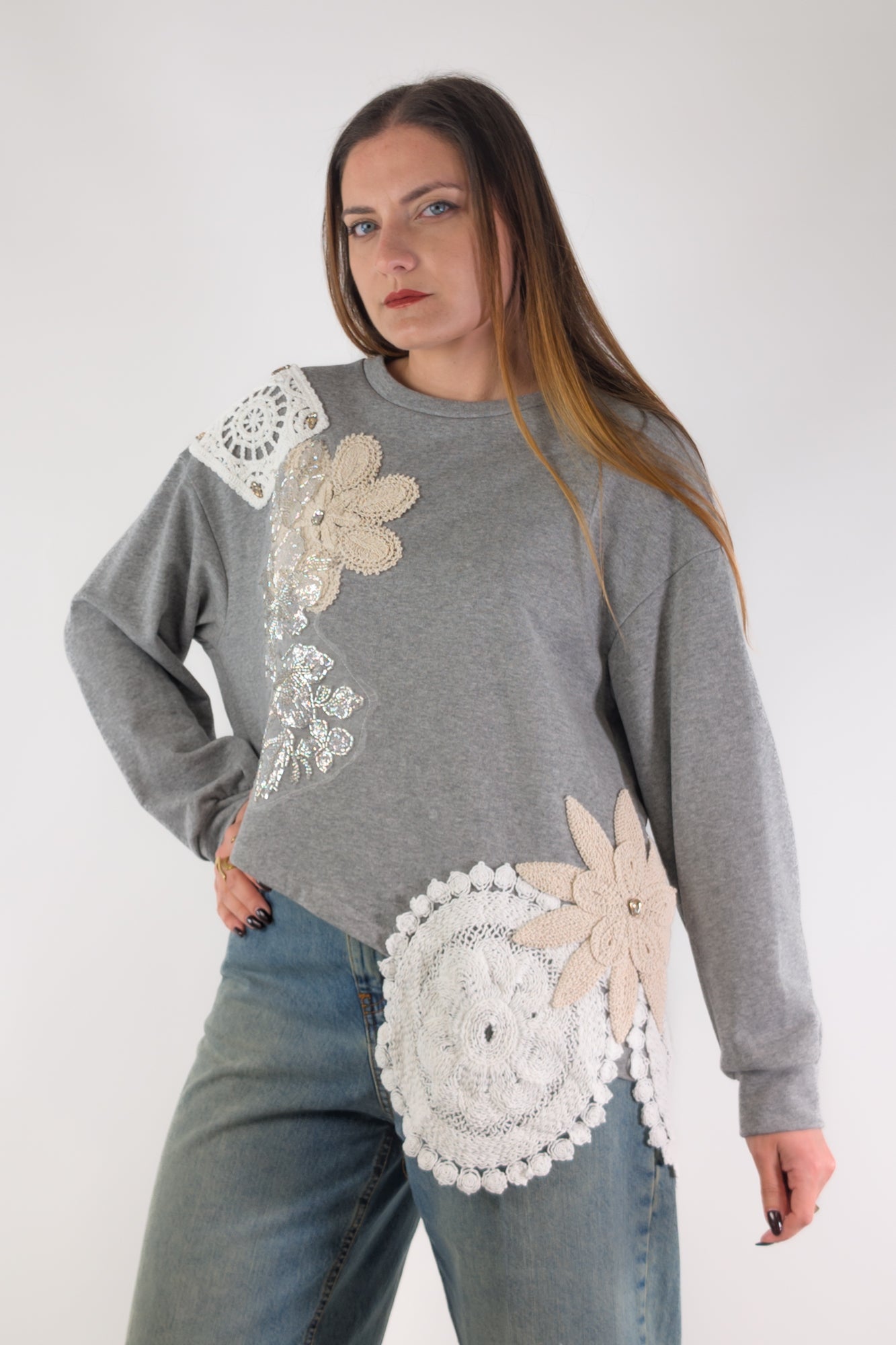 PE26 Tensione In Felpa TI3419PE26 Grigio