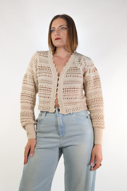 PE26 Tensione In Cardigan D90172 Burro