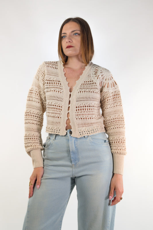 PE26 Tensione In Cardigan D90172 Burro