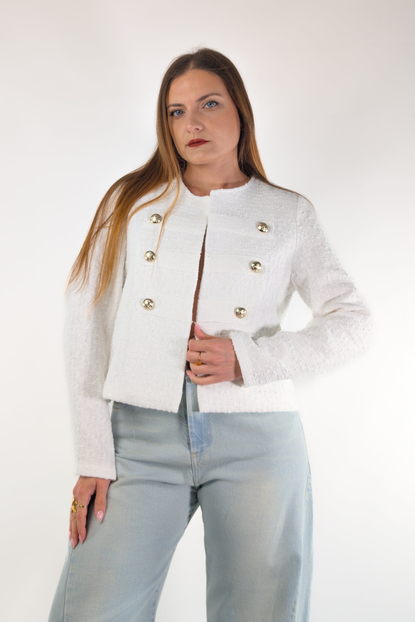 PE26 Susy Mix Giacca 82523 Panna