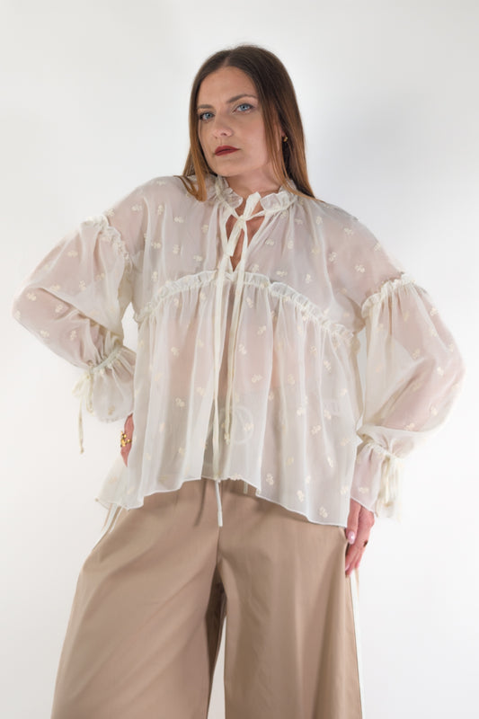 PE26 Susy Mix Camicia S33080 Latte