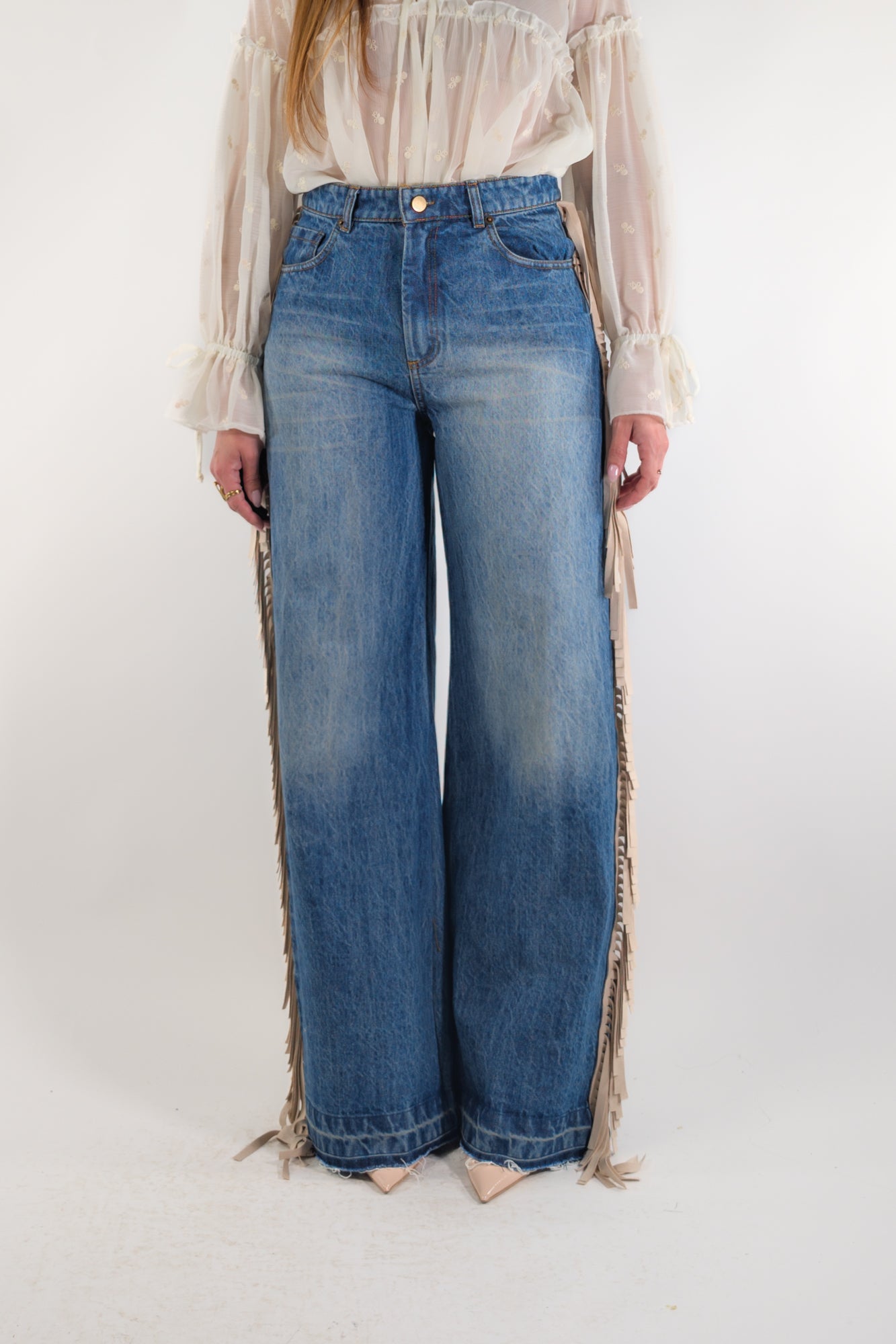PE26 Tensione In Pantalone CP1188 Panna