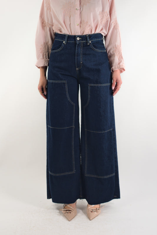 PE26 Tensione In Pantalone GIUSI-WEST-730 Blu