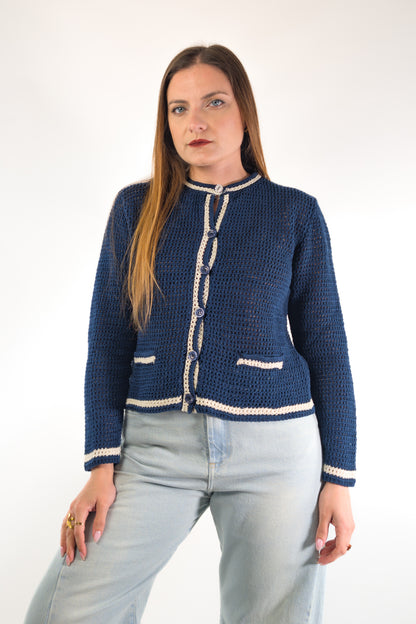 PE26 Susy Mix Cardigan 26223 Blu
