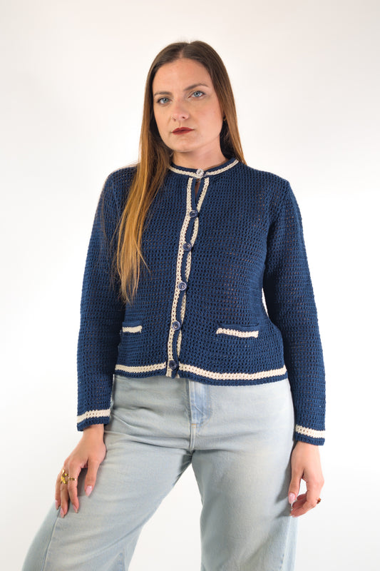 PE26 Susy Mix Cardigan 26223 Blu