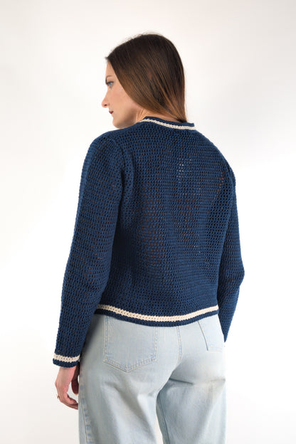 PE26 Susy Mix Cardigan 26223 Blu