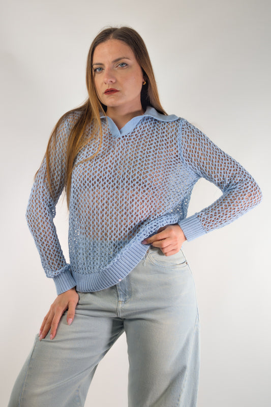 PE26 Susy Mix Maglia 12117 Celeste
