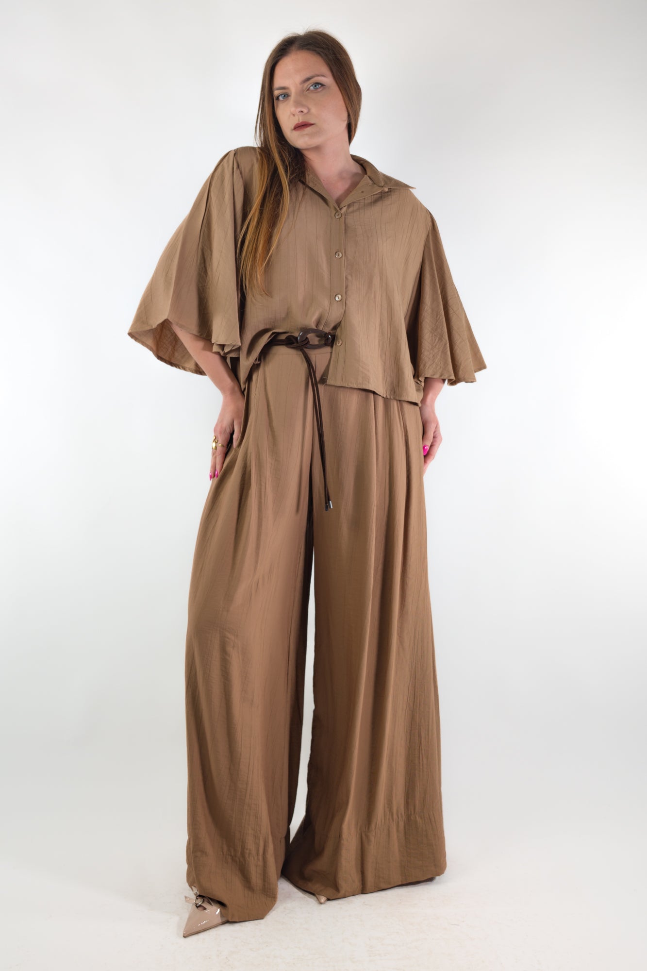 PE26 Vivienne Camicia G03333 Cammello