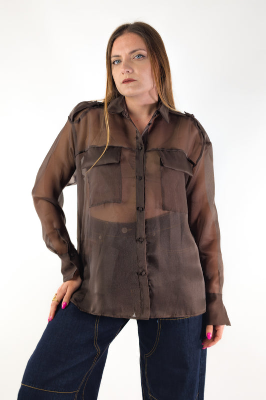 PE26 Susy Mix Camicia CA1312T1165 Moro
