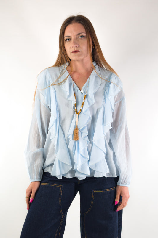 PE26 Susy Mix Camicia 265006 Celeste