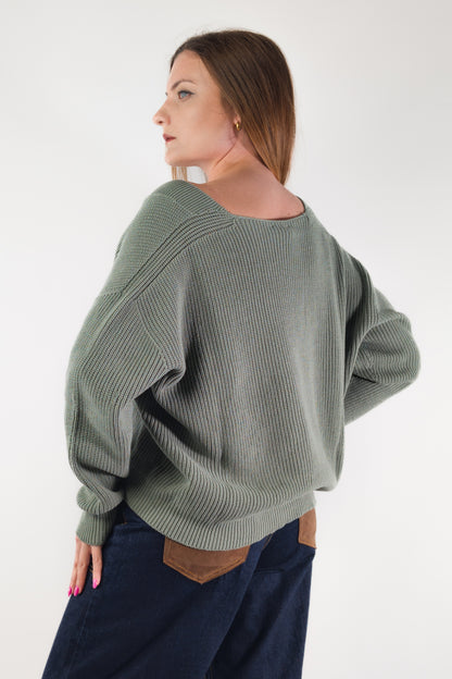 PE26 Susy Mix Cardigan 61249 Militare