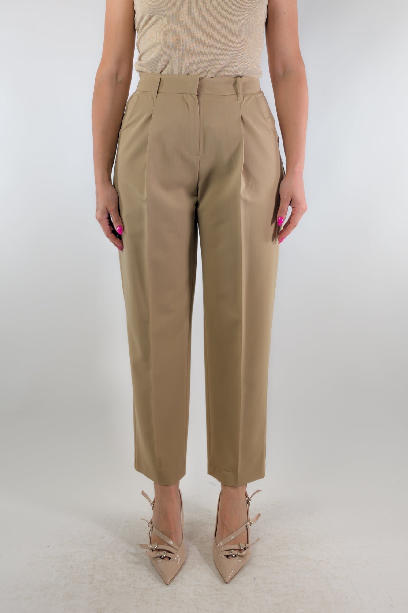 PE26 Susy Mix Pantalone P3754MF Cammello