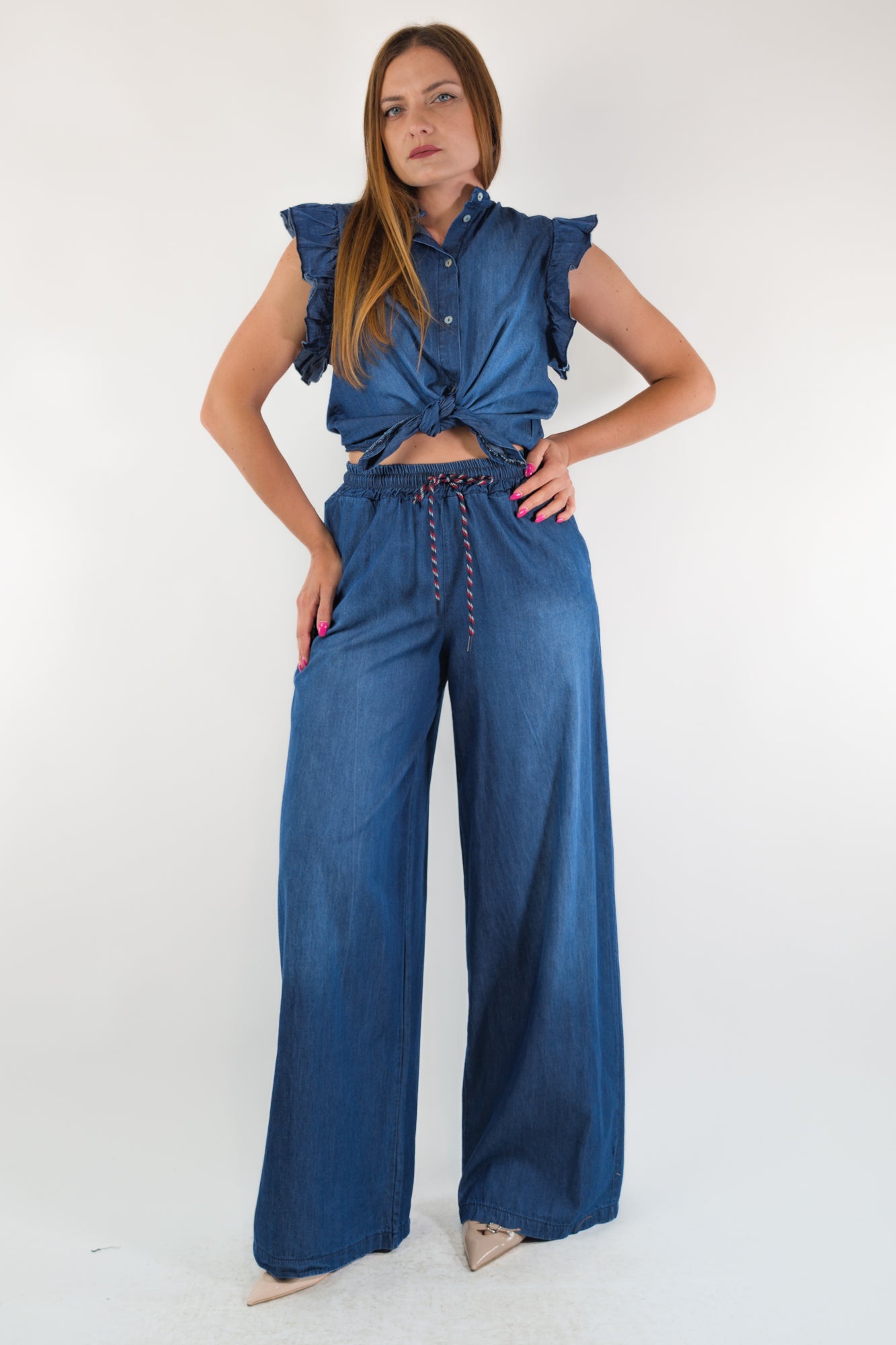 PE26 Susy Mix Pantalone S26M602 Blu