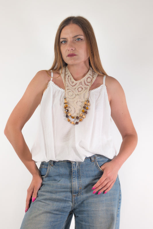 PE26 Have One Top RNO-Q065 Bianco