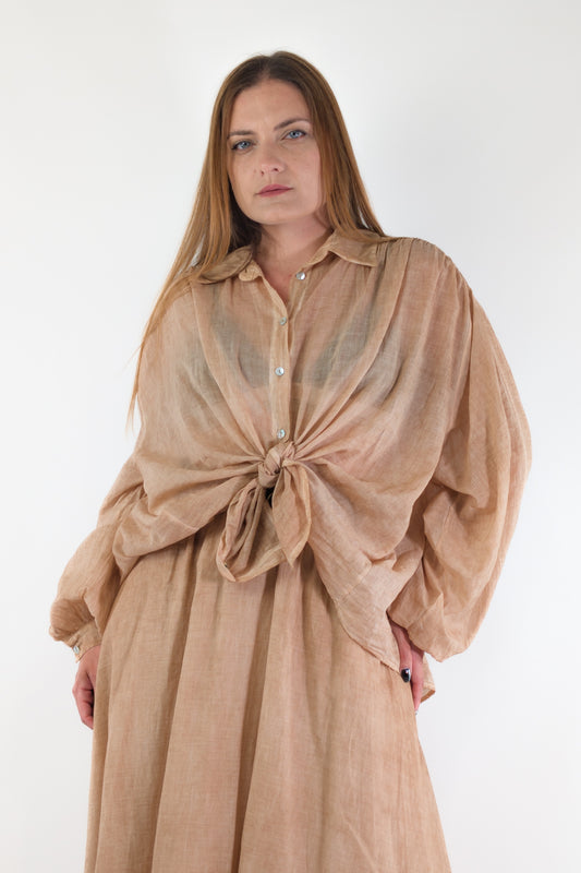 PE26 Have One Camicia CFL-Q131 Nocciola