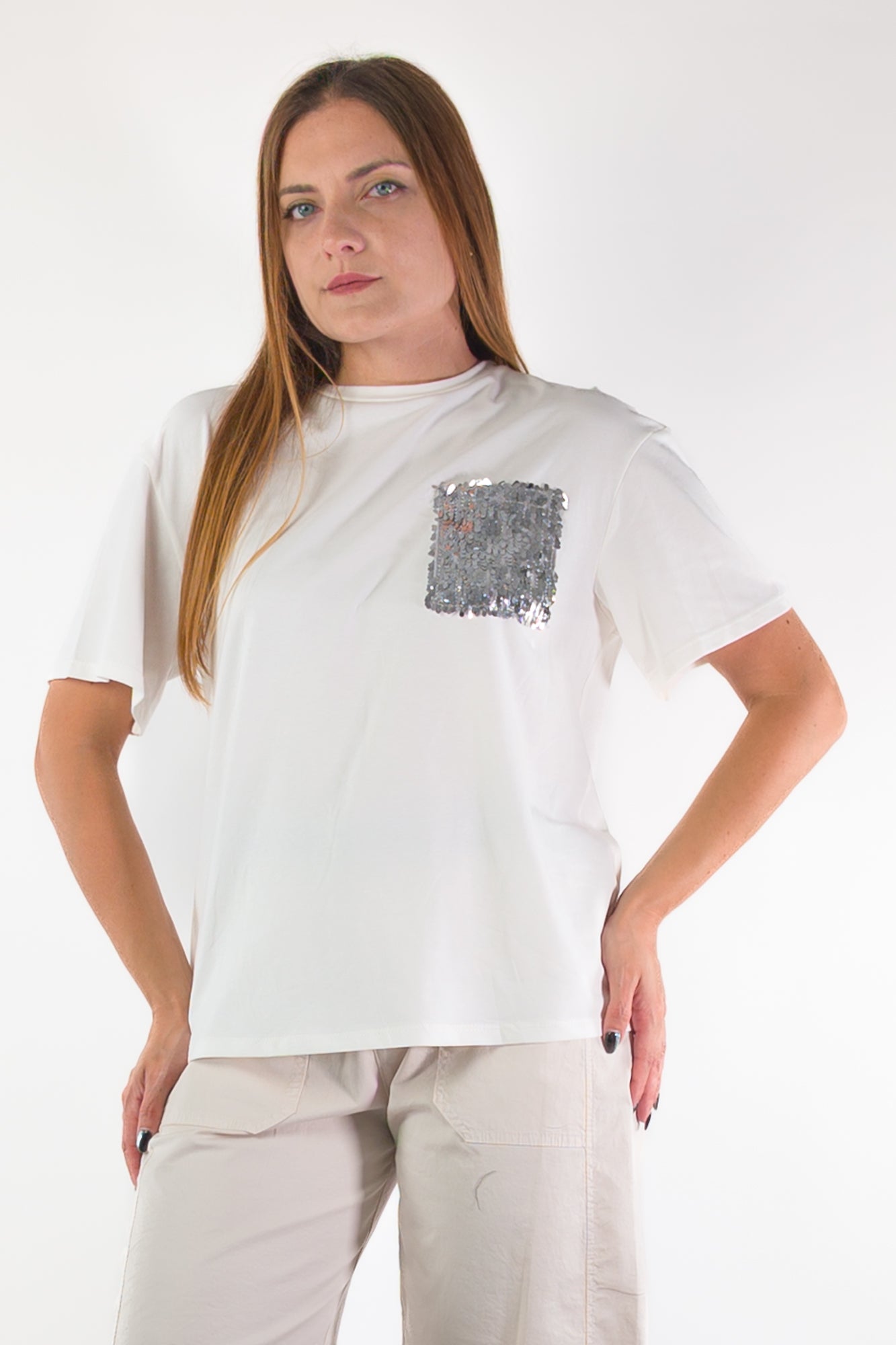 PE26 Susy Mix T-Shirt S0078 Panna
