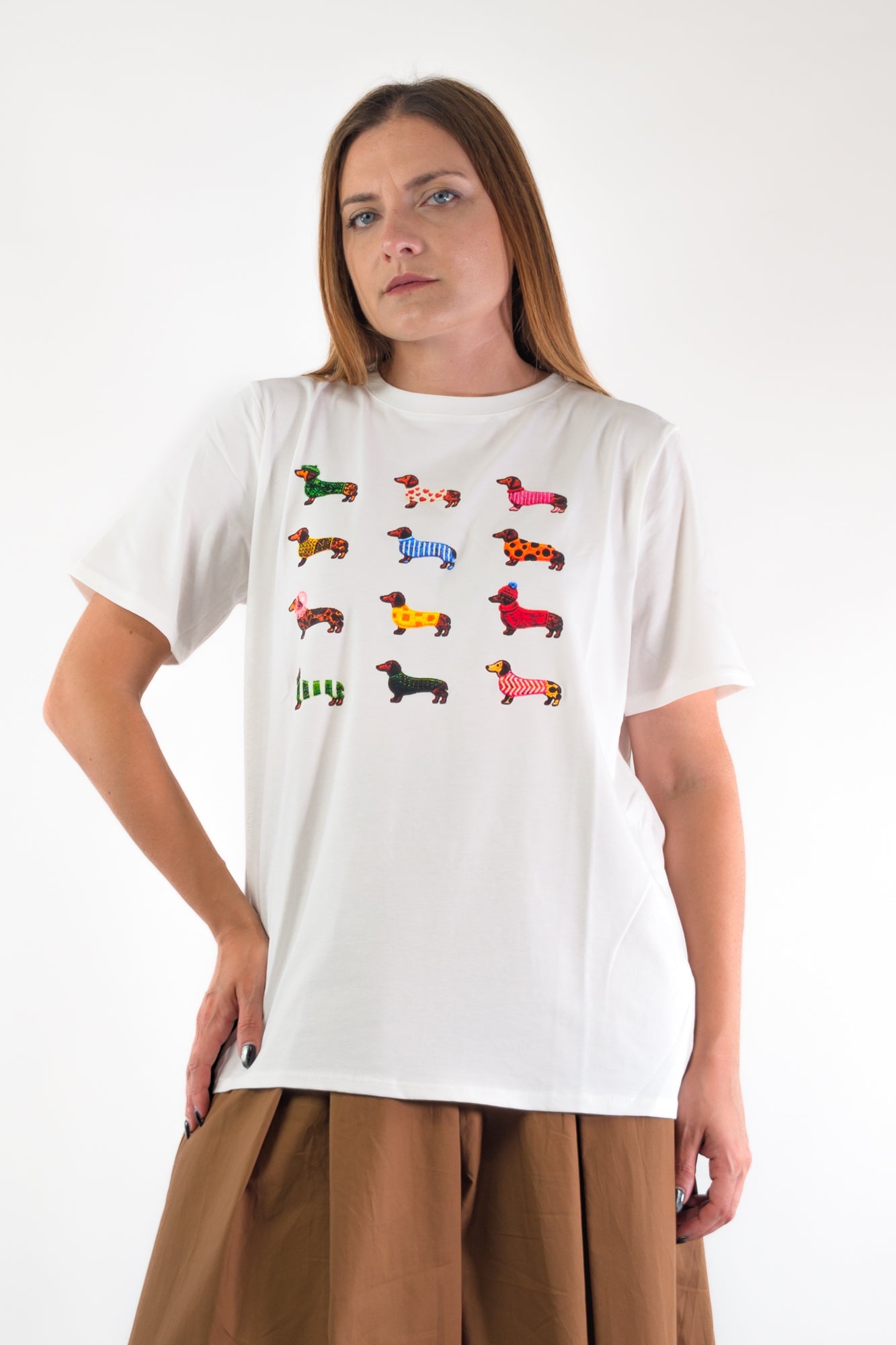 PE26 Vivienne T-Shirt TS26189 Bassotto cuori
