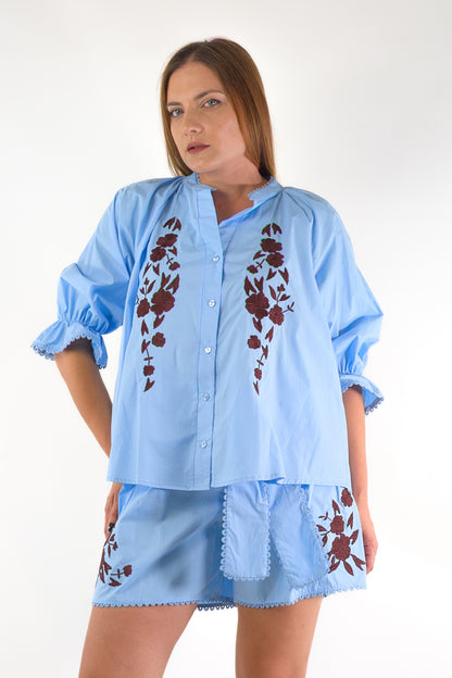 PE26 Tensione In Camicia ZG1760 Celeste