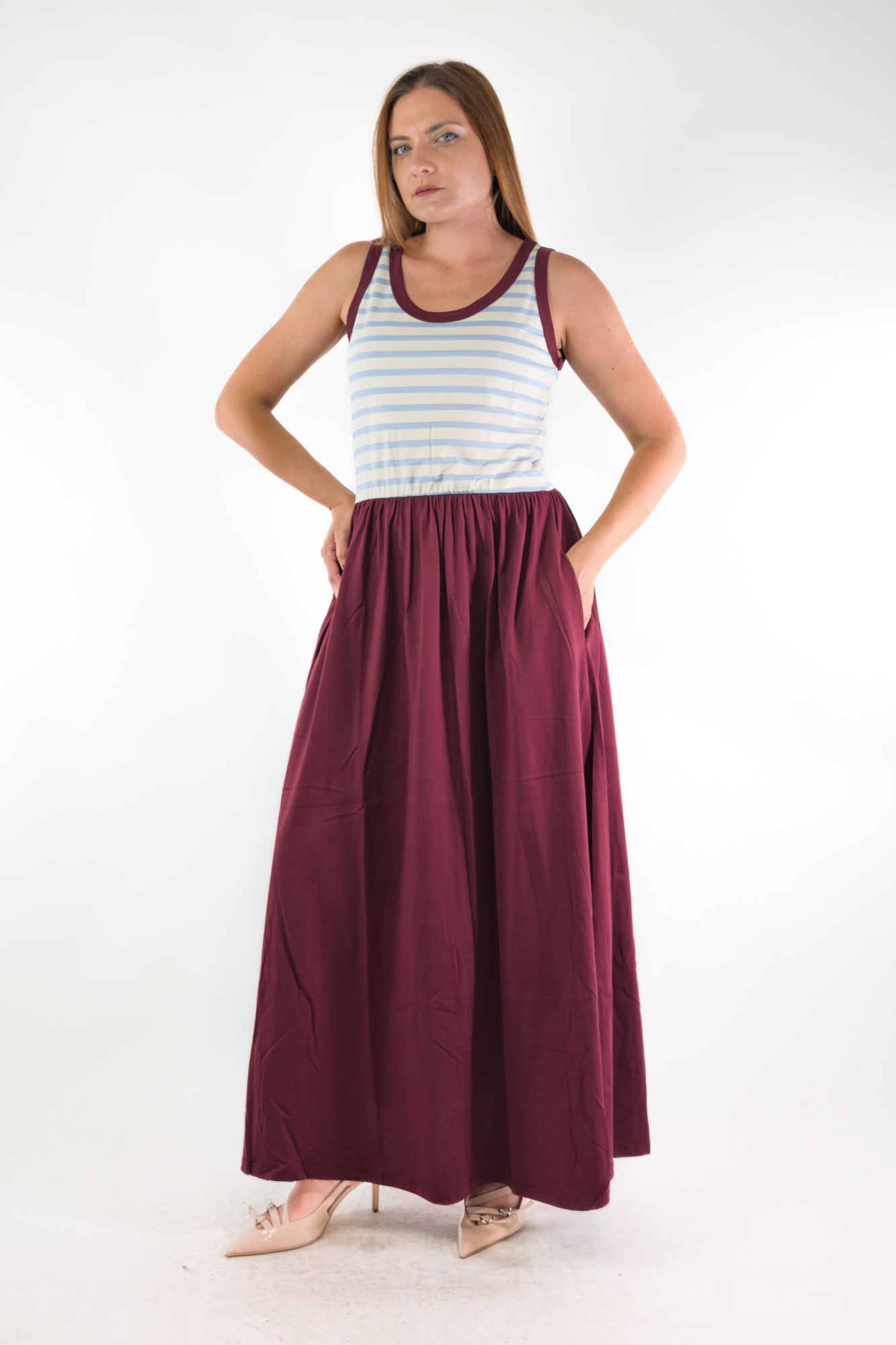 PE26 Susy Mix Abito 12295 Celeste