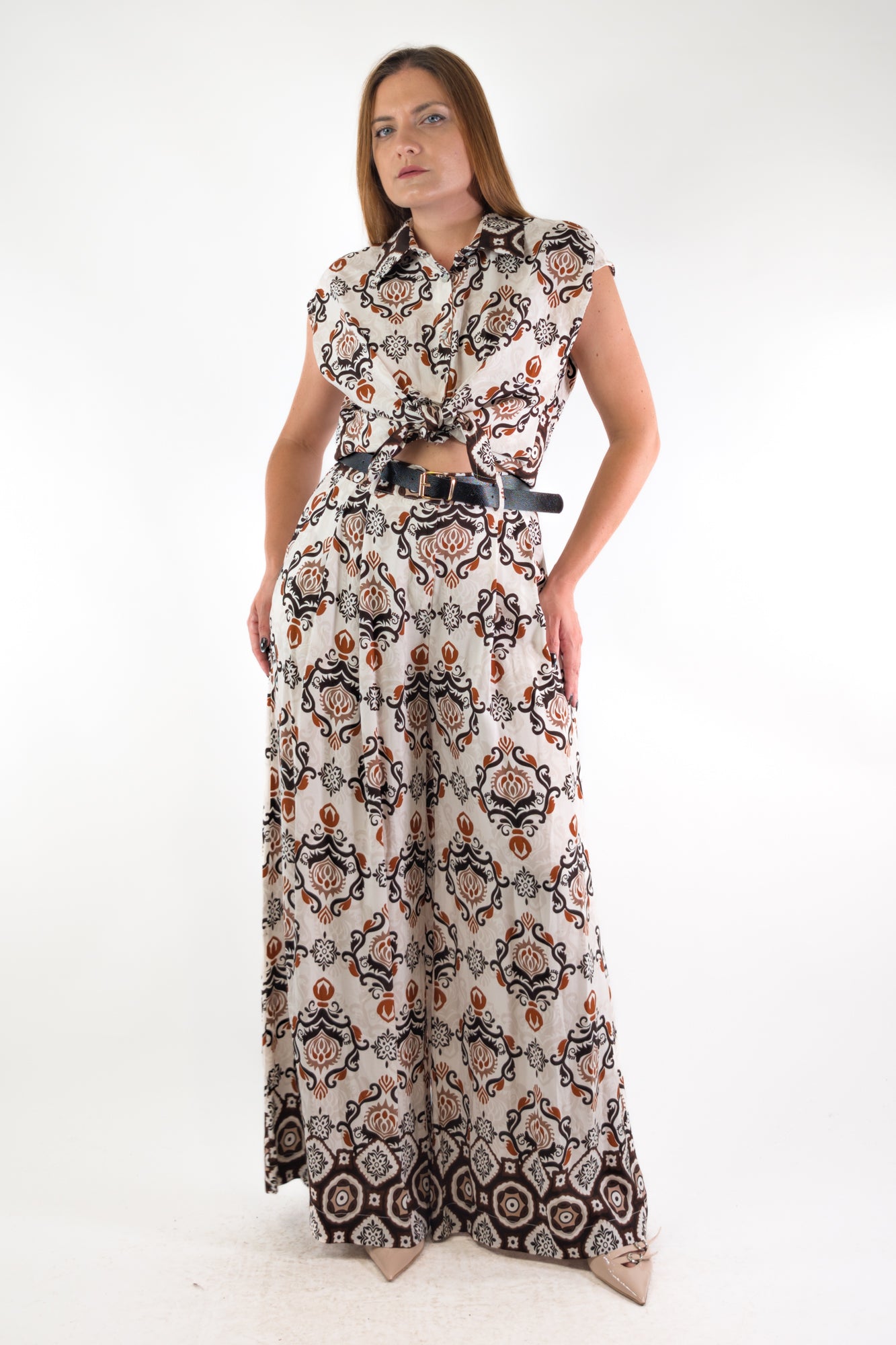 PE26 Susy Mix Pantalone 16926G8 Moro