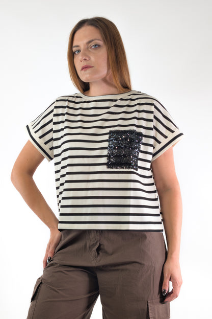 PE26 Susy Mix Maglia 12261 Nero