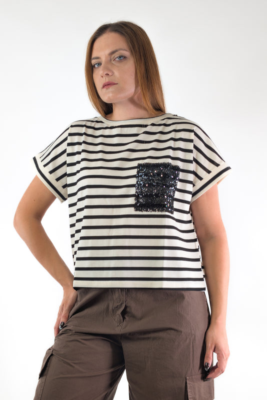 PE26 Susy Mix Maglia 12261 Nero