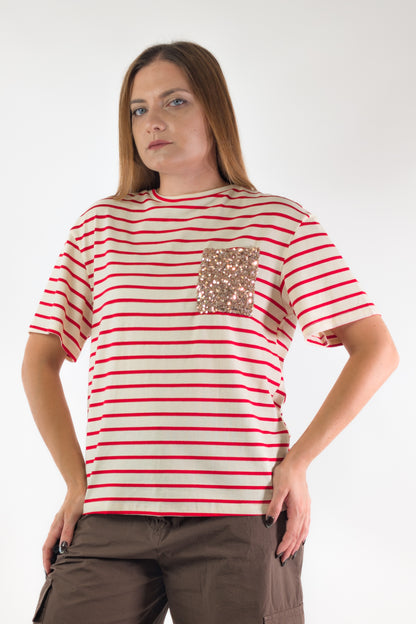 PE26 Susy Mix T-Shirt S0078R Rosso