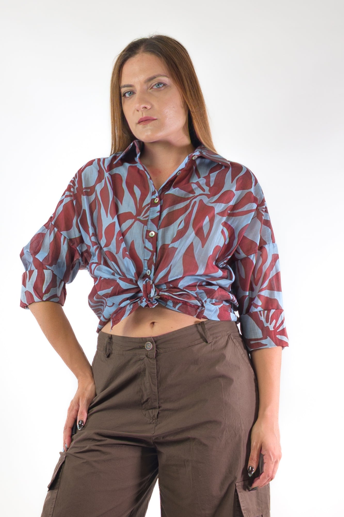 PE26 Susy Mix Camicia R2152B Celeste