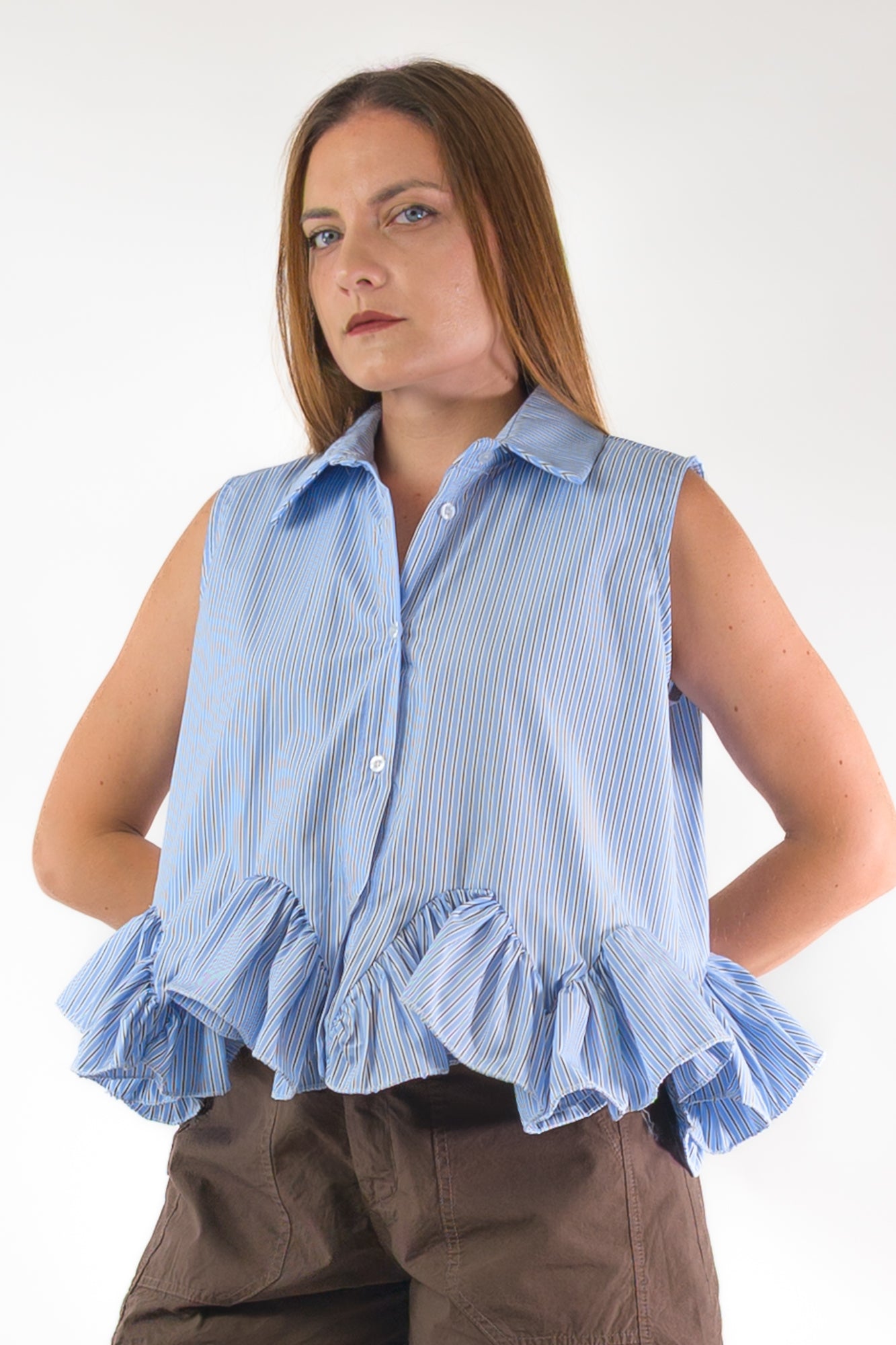 PE26 Luxury Camicia 215261 Blu