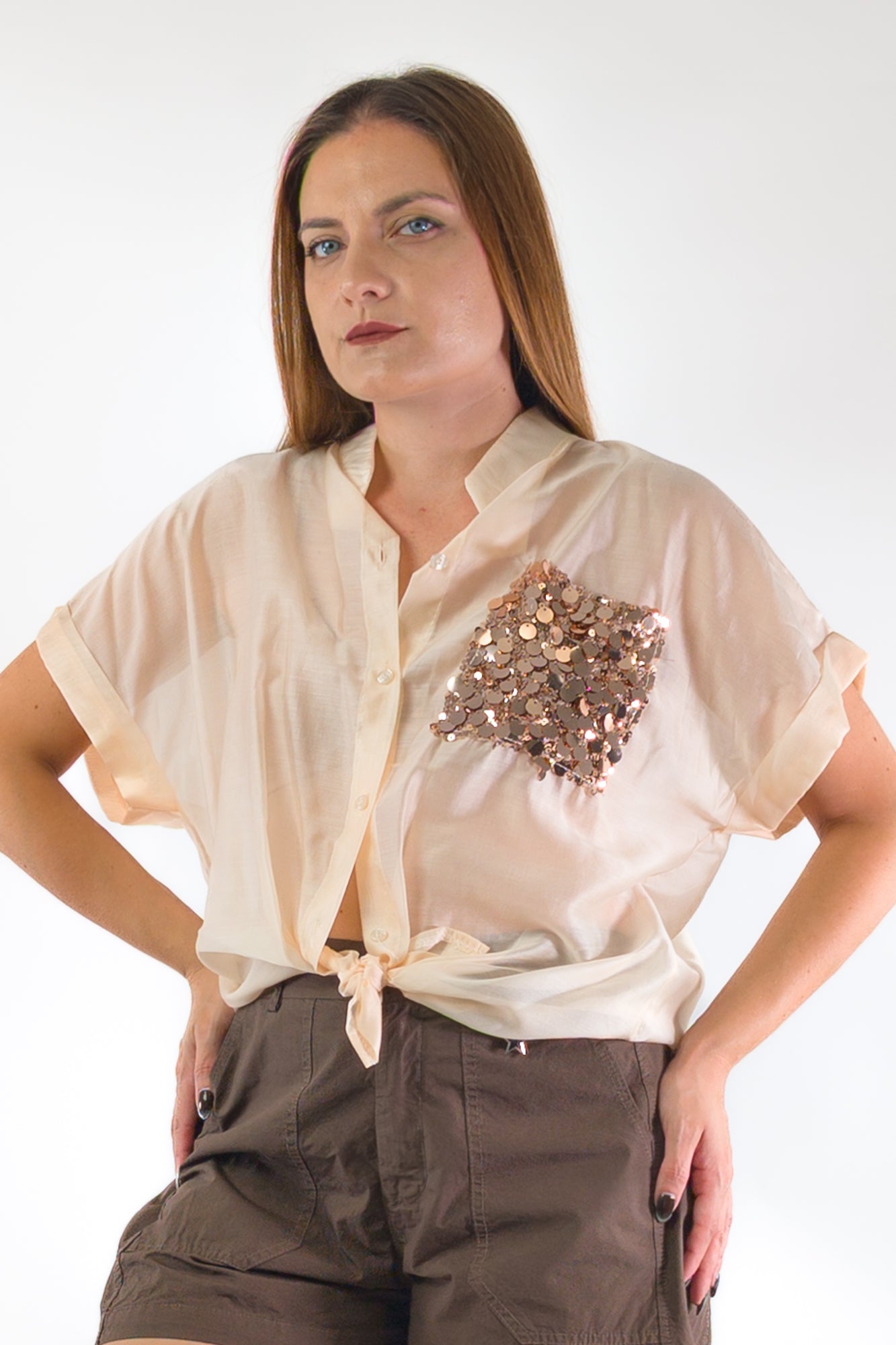 PE26 Luxury Camicia 710500 Burro