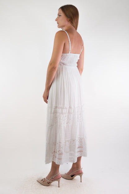 PE26 Luxury Abito 101880 Bianco