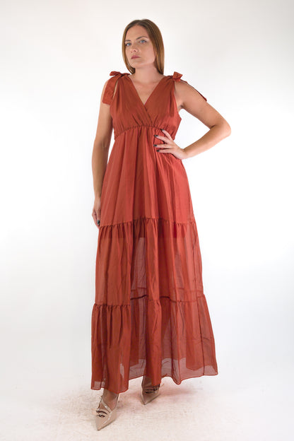 PE26 Luxury Abito 15396 Ruggine