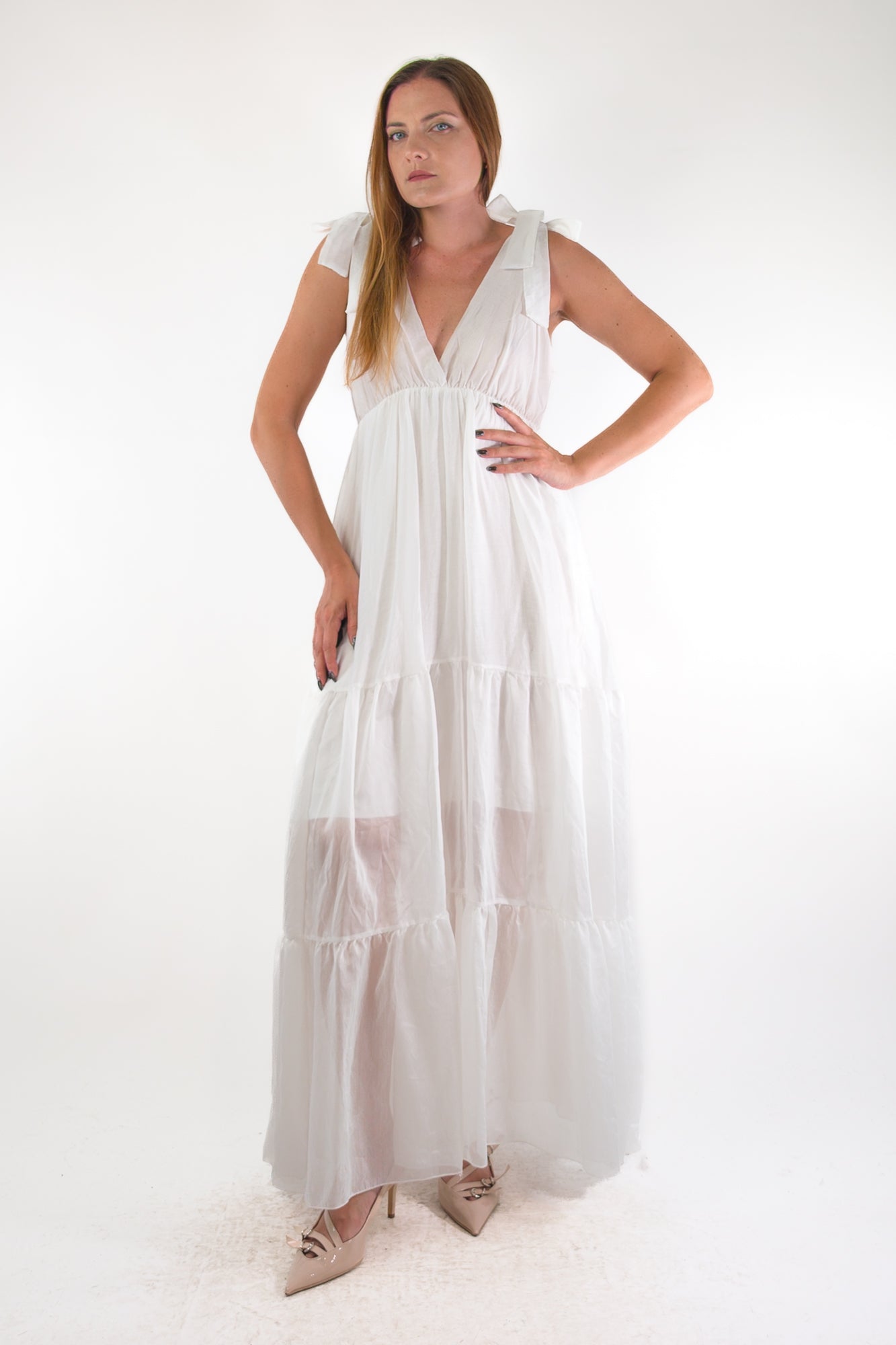 PE26 Luxury Abito 435900 Bianco