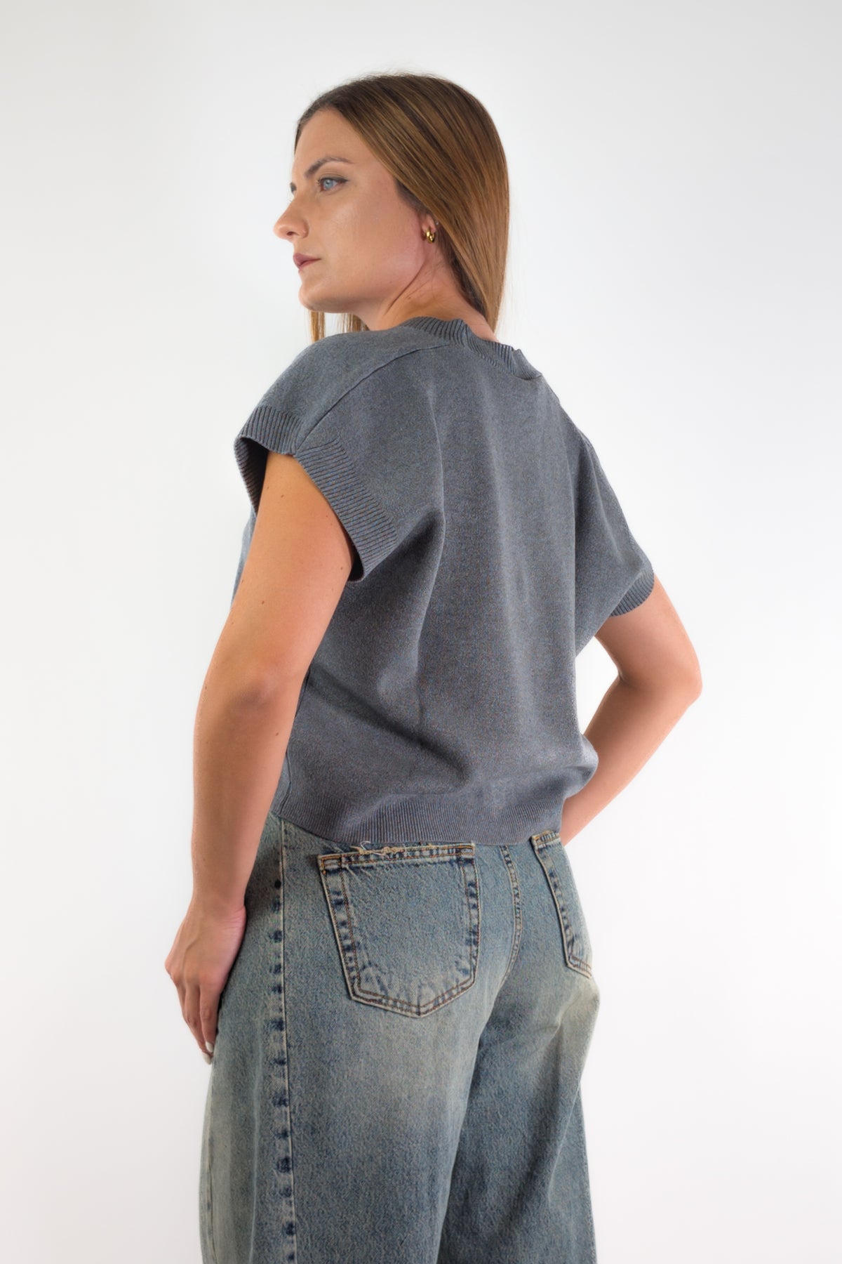 AI26 Susy Mix Gilet AI51088 Grigio