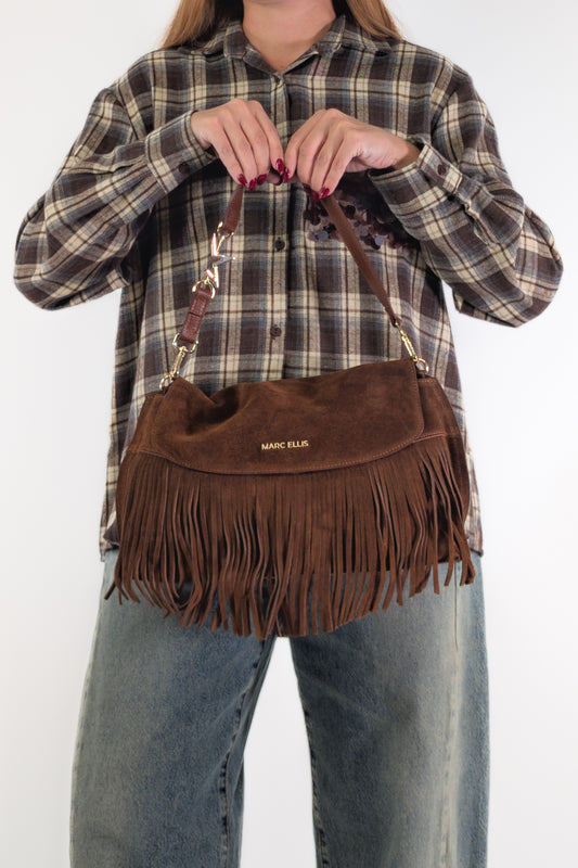 Marc Ellis Borsa DAKOTA L CM DARK TAN / GOLD