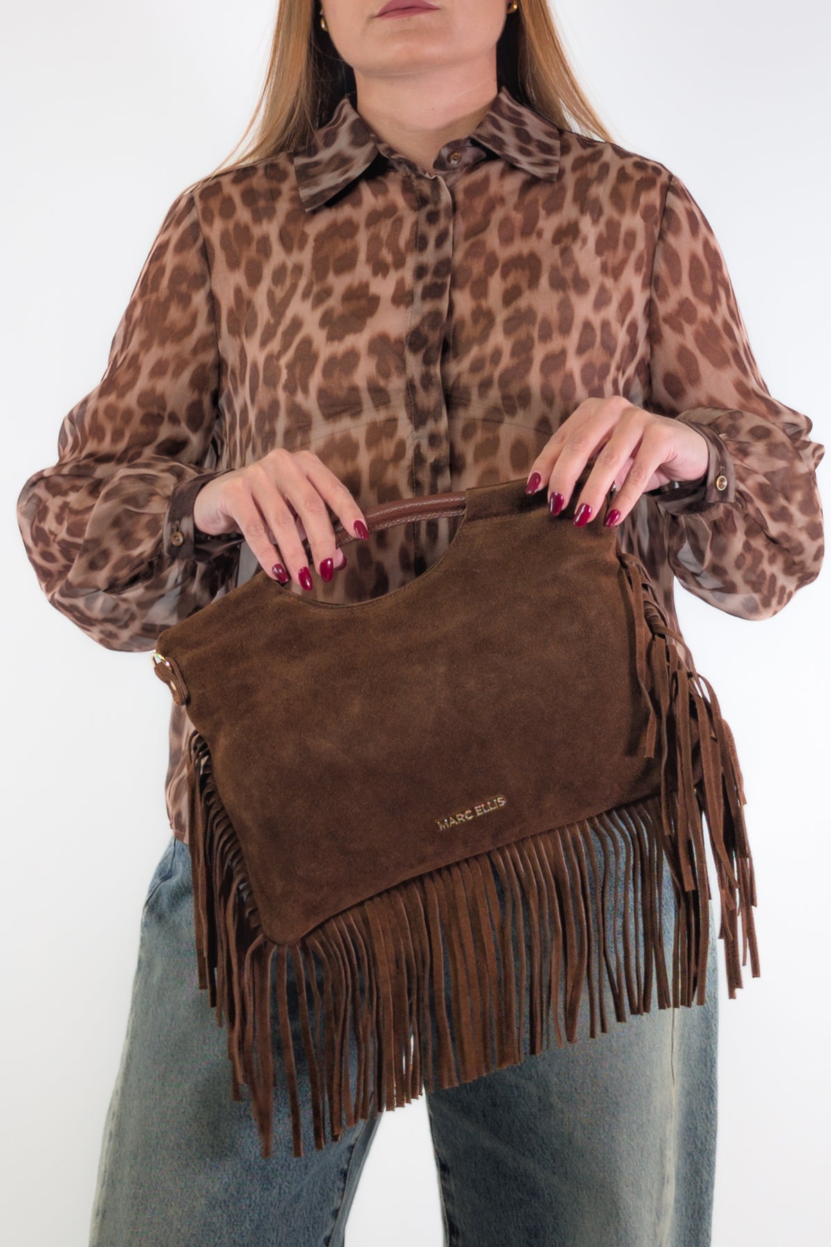 Marc Ellis Borsa CAMELIA CM DARK TAN / GOLD