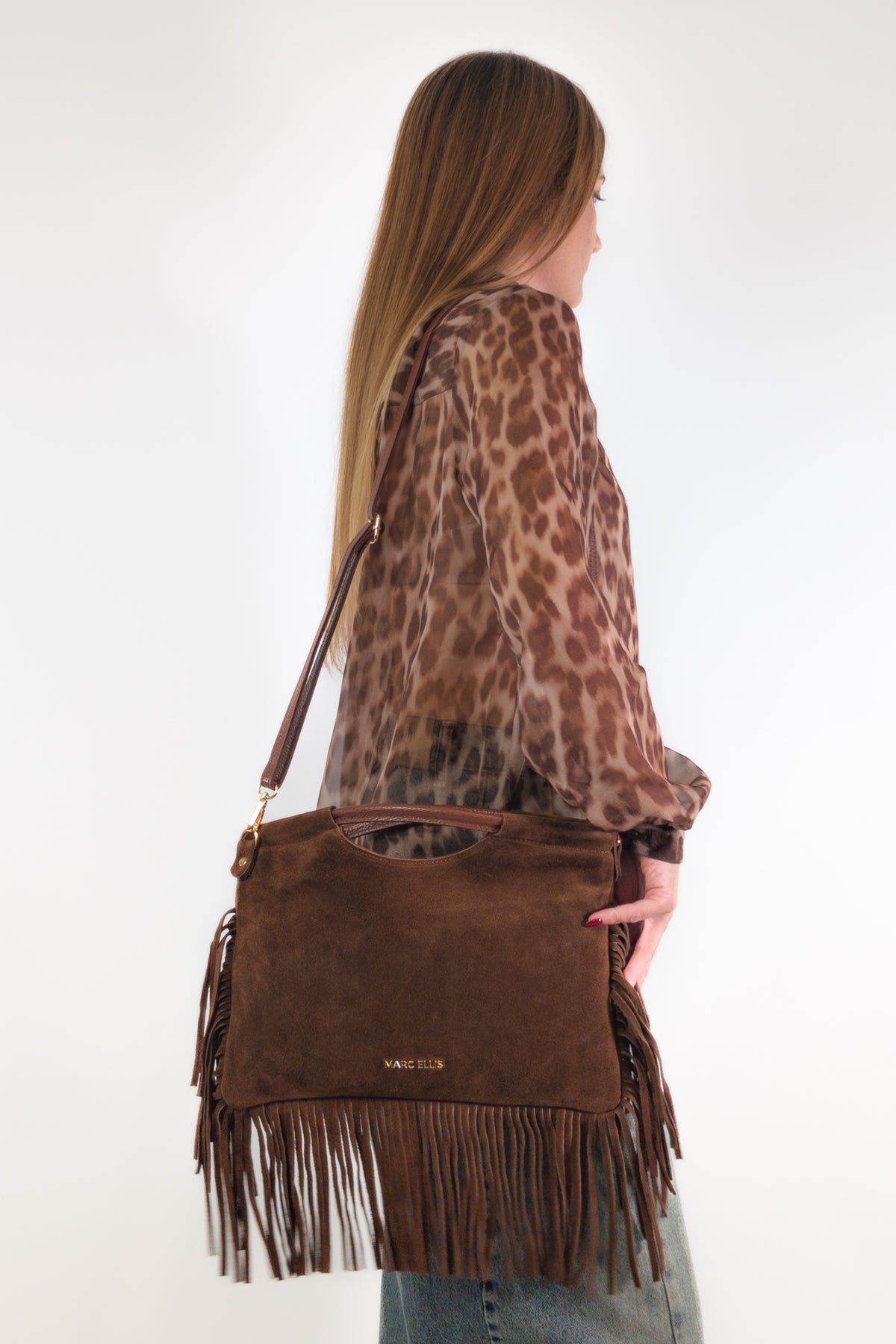 Marc Ellis Borsa CAMELIA CM DARK TAN / GOLD