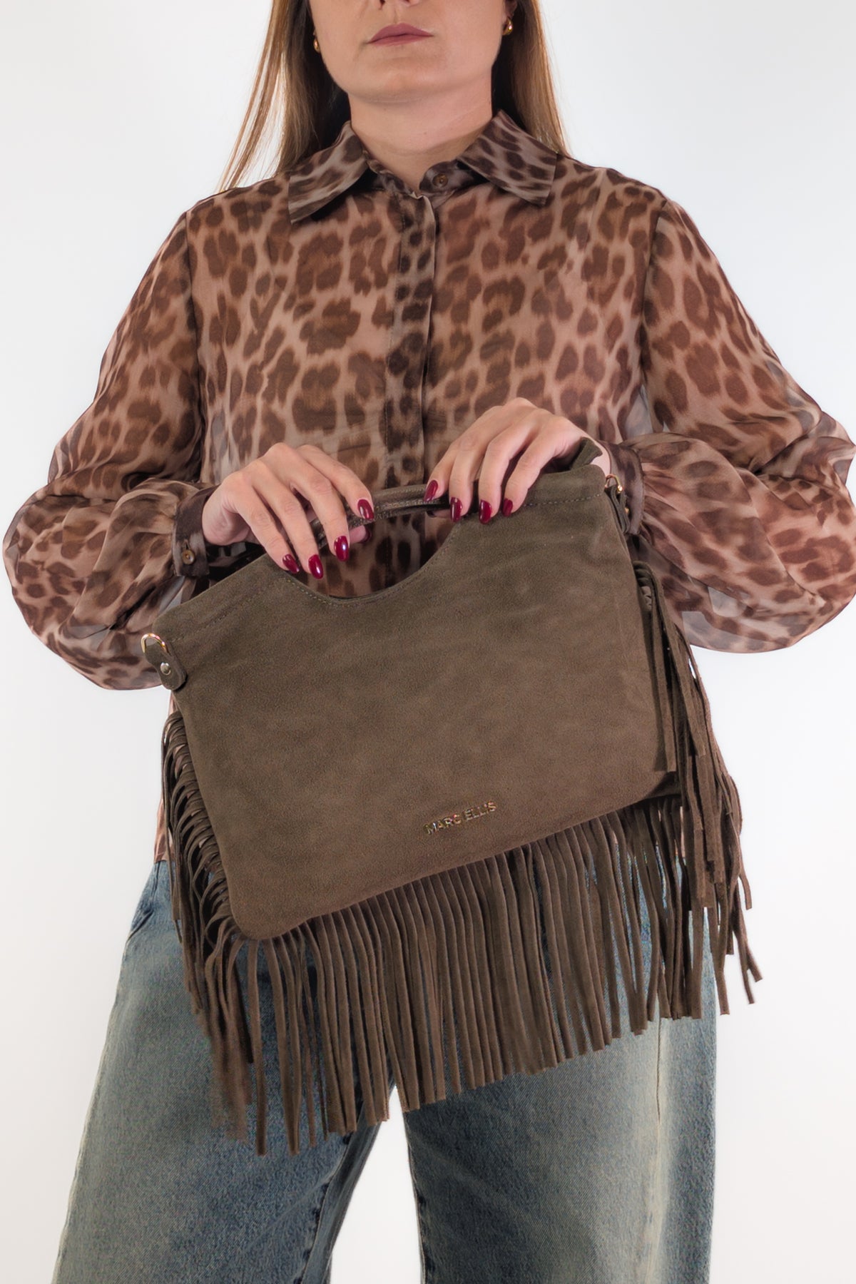 Marc Ellis Borsa CAMELIA CM DARK TAUPE / GOLD
