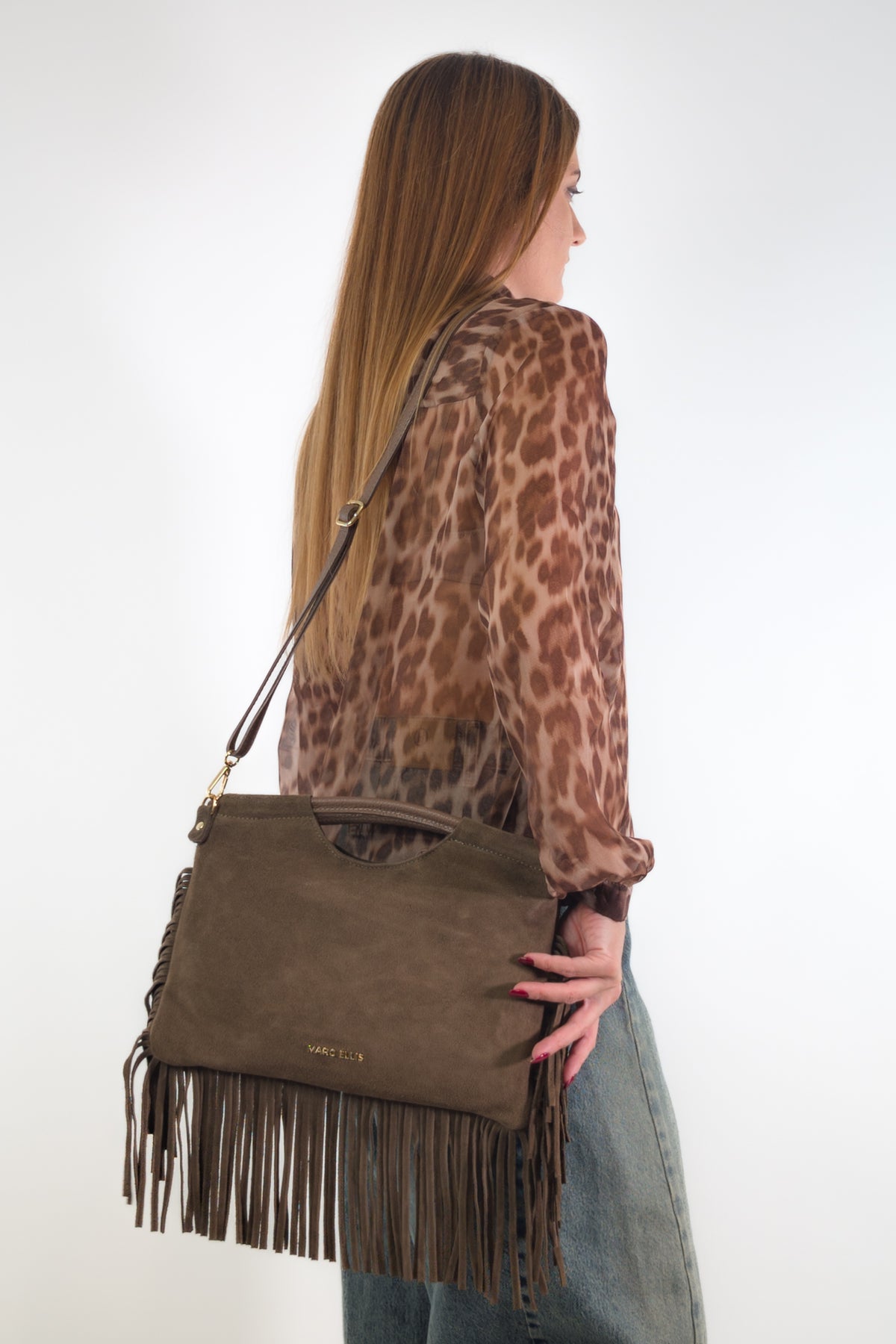 Marc Ellis Borsa CAMELIA CM DARK TAUPE / GOLD