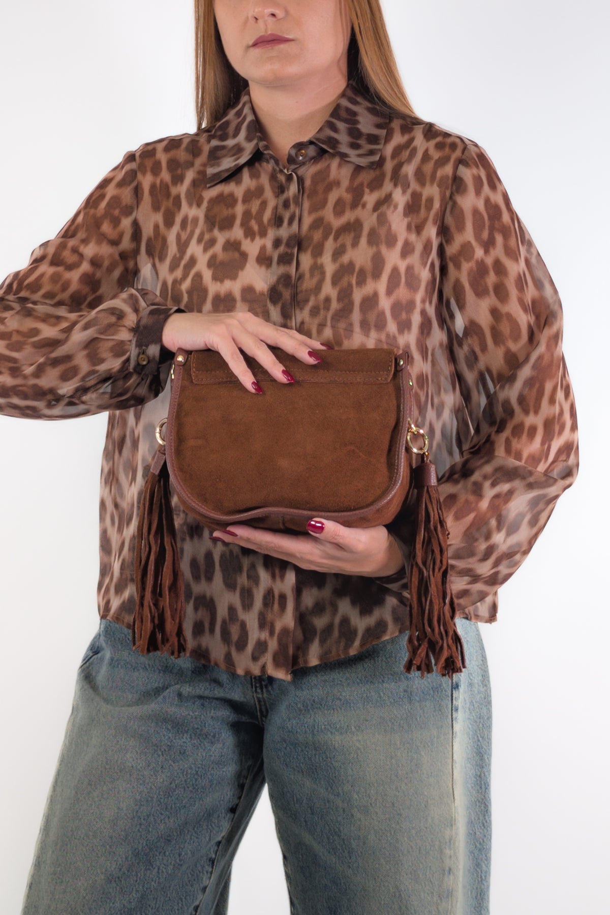 Marc Ellis Borsa LIMA M CM DARK TAN / GOLD